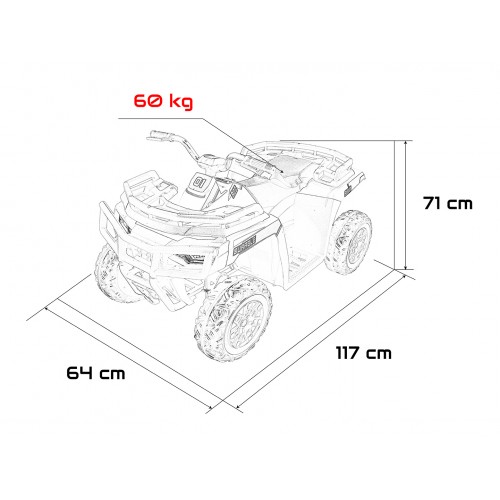 WOLF Pink 4x4 ATV Quad Vehicle