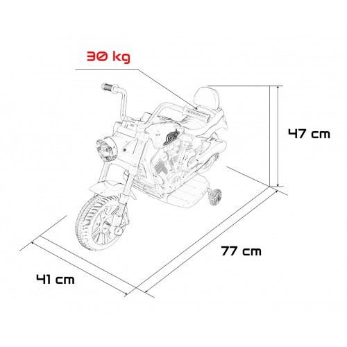 Vehicle Motor STAR Red