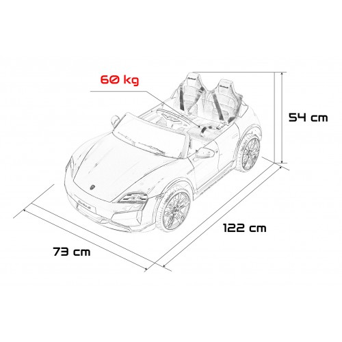 Vehicle Porsche Taycan Turbo S White
