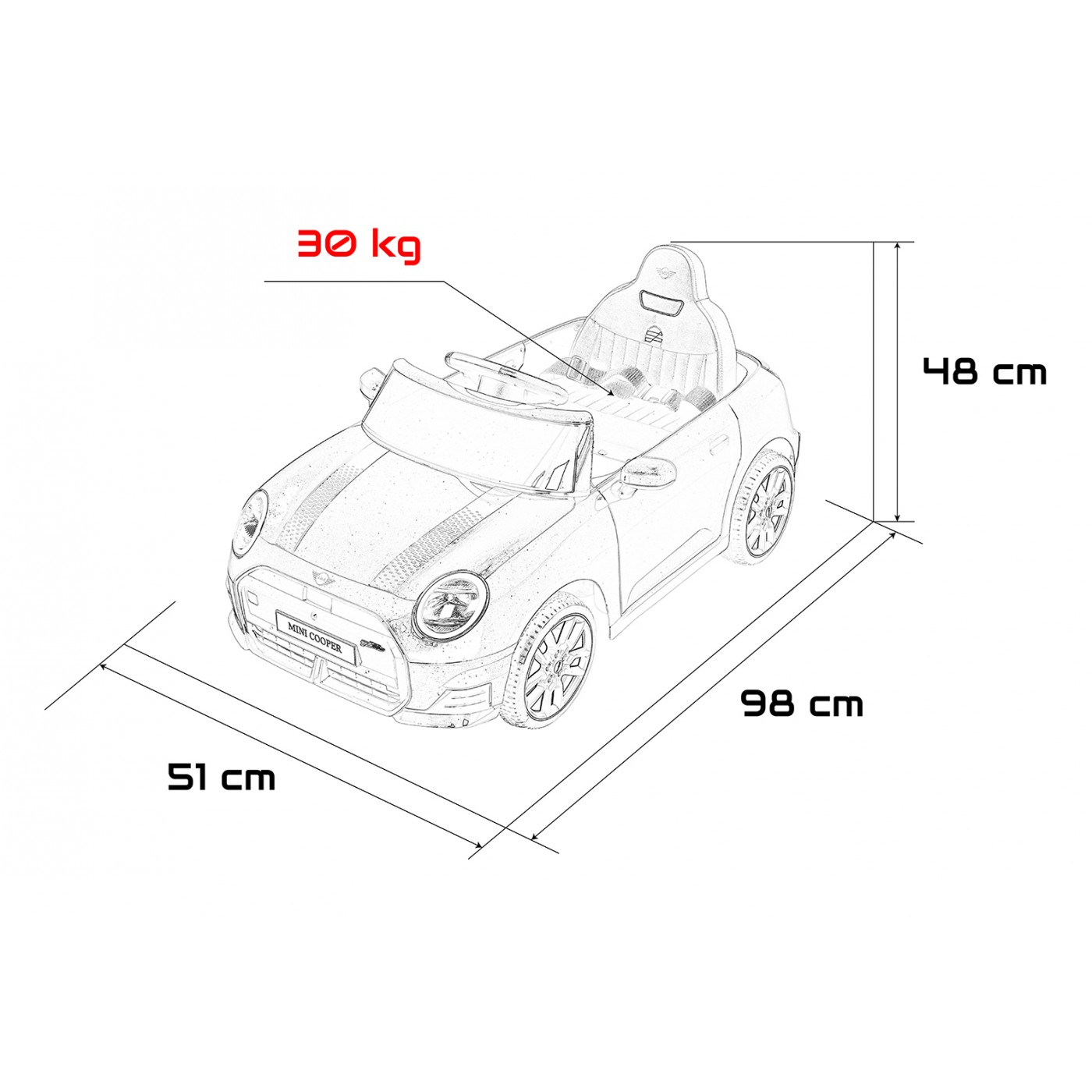 Mini Cooper White Vehicle