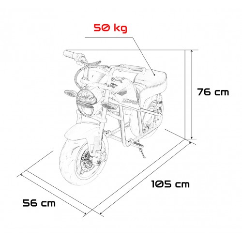 Vehicle Motor SUPERMOTO Black