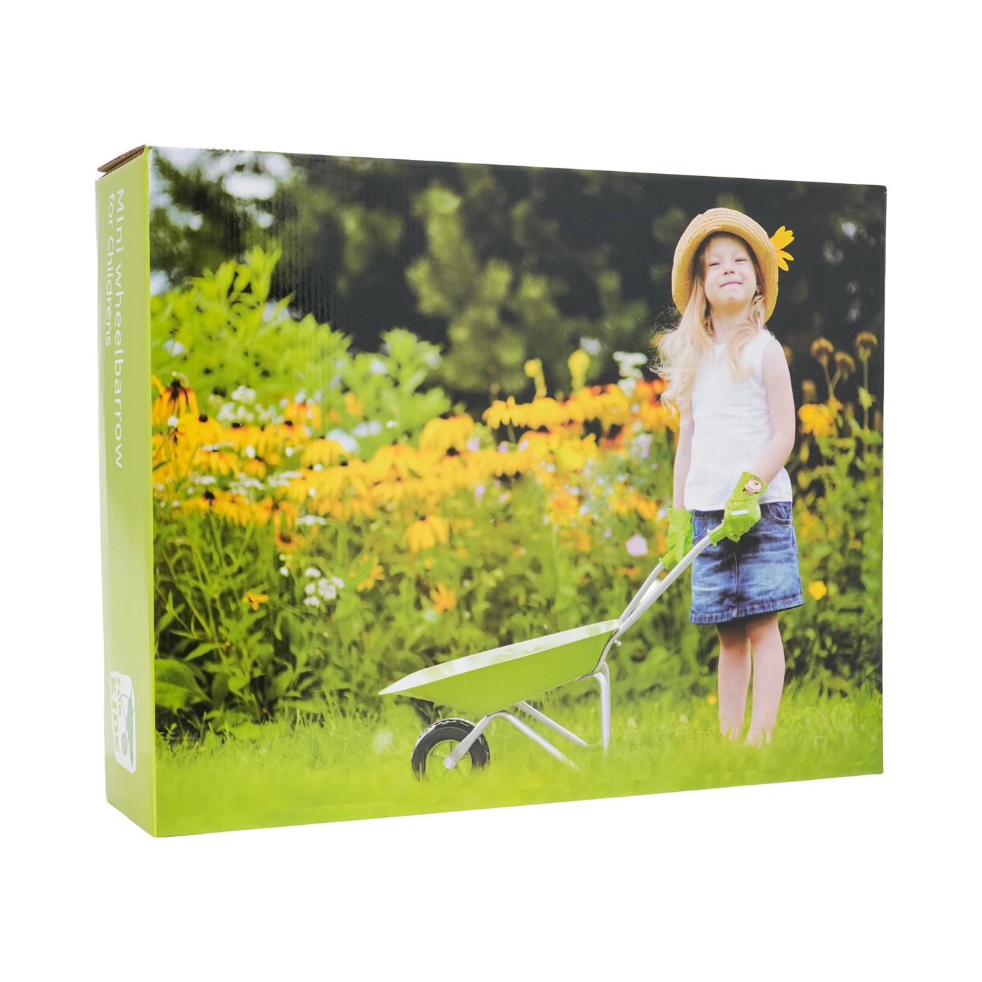Little Gardener's Set with a Wheelbarrow Green
