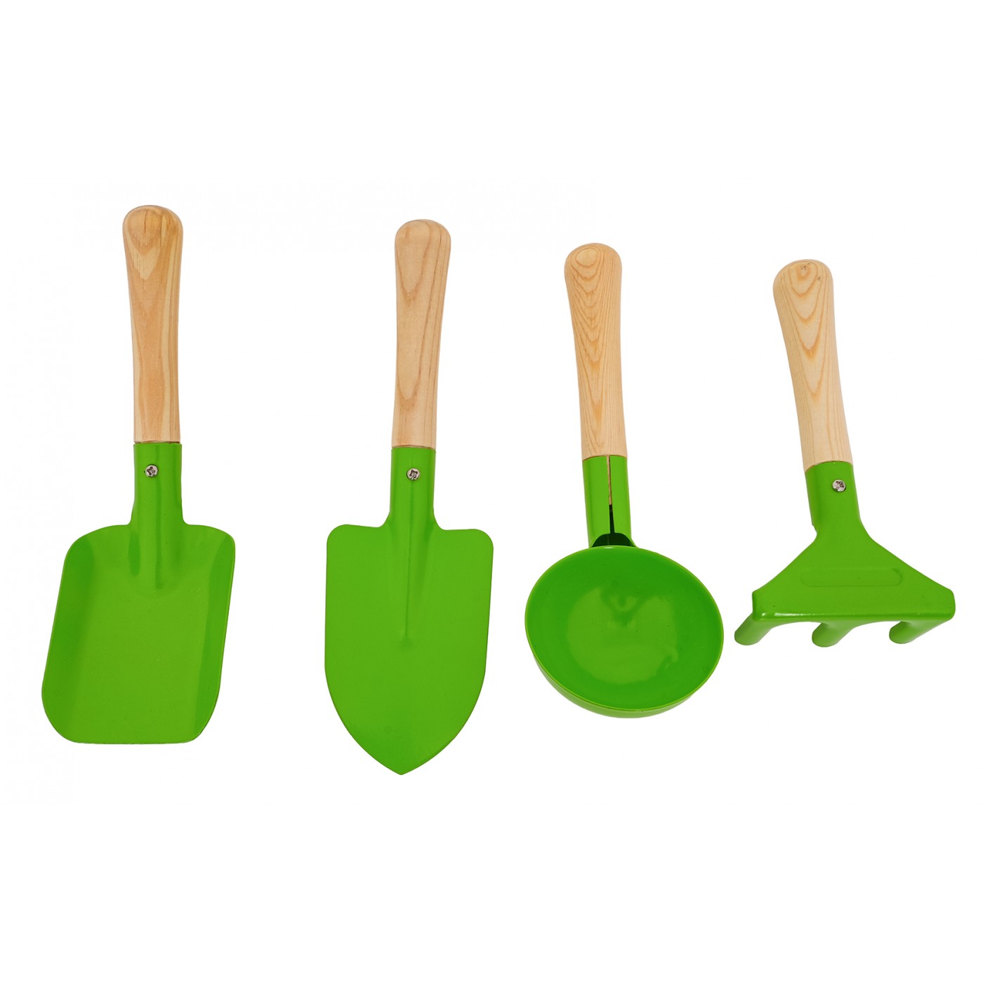 Little Gardener's Set with a Wheelbarrow Green