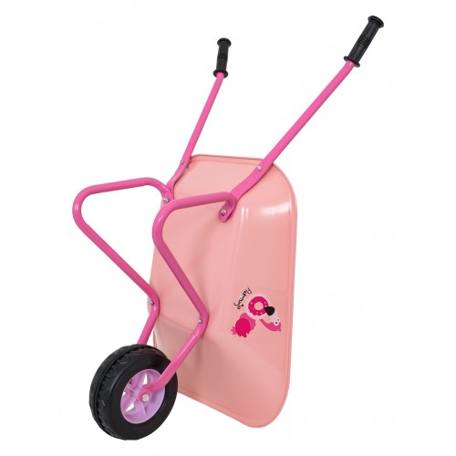 Little Gardener's Set with Wheelbarrow Pink