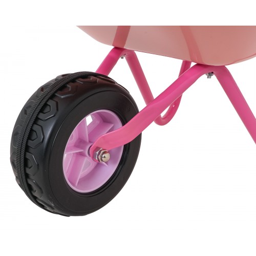 Little Gardener's Set with Wheelbarrow Pink