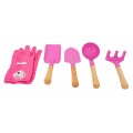 Little Gardener's Set with Wheelbarrow Pink
