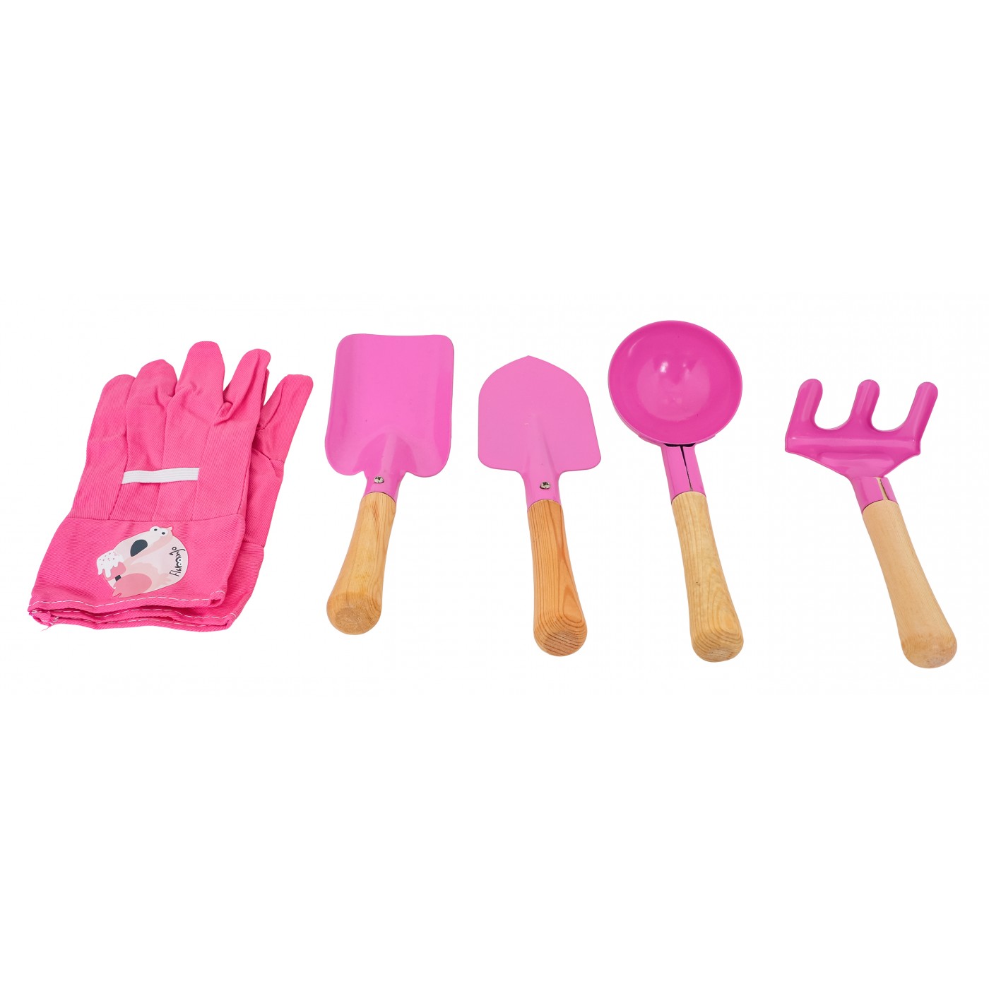 Little Gardener's Set with Wheelbarrow Pink