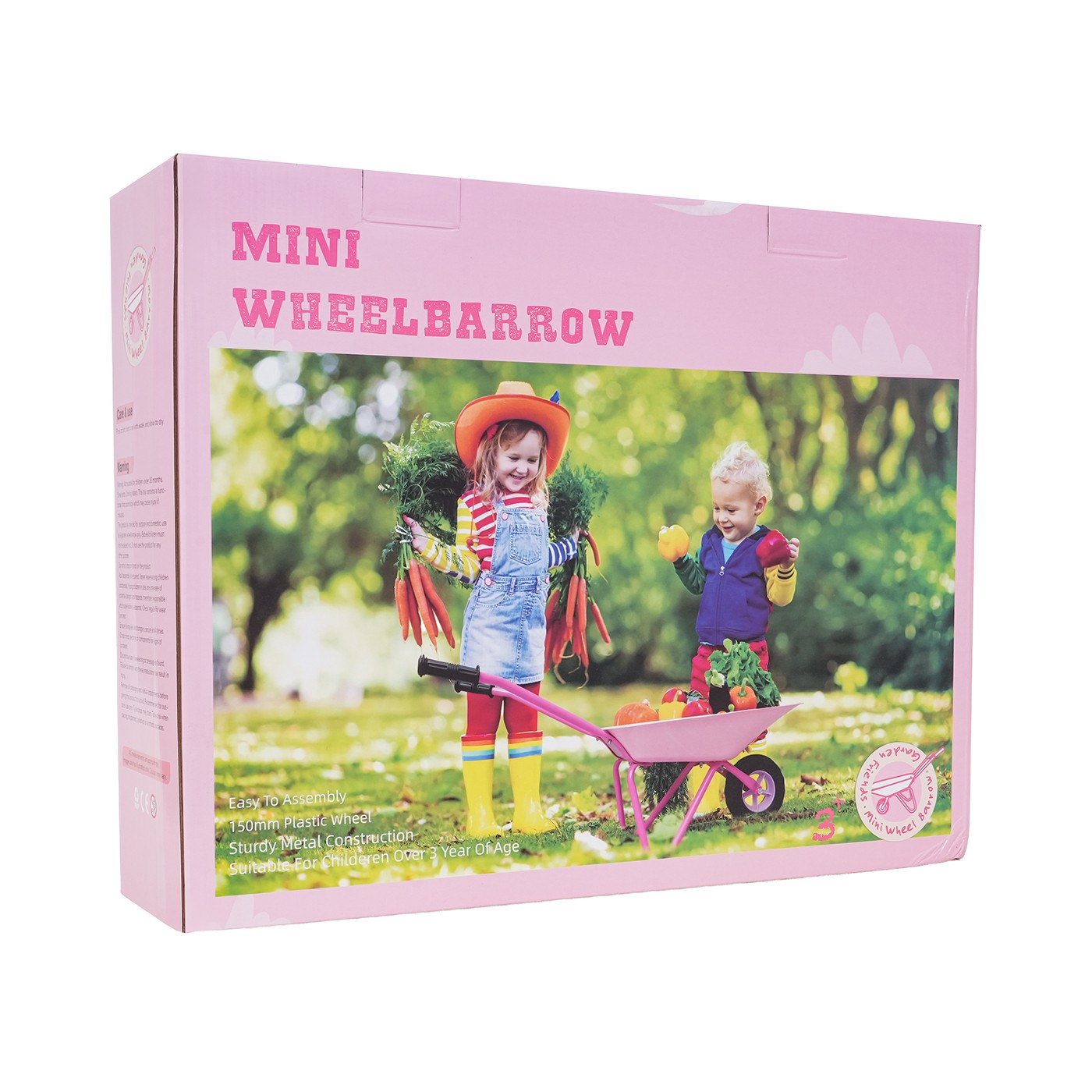 Little Gardener's Set with Wheelbarrow Pink