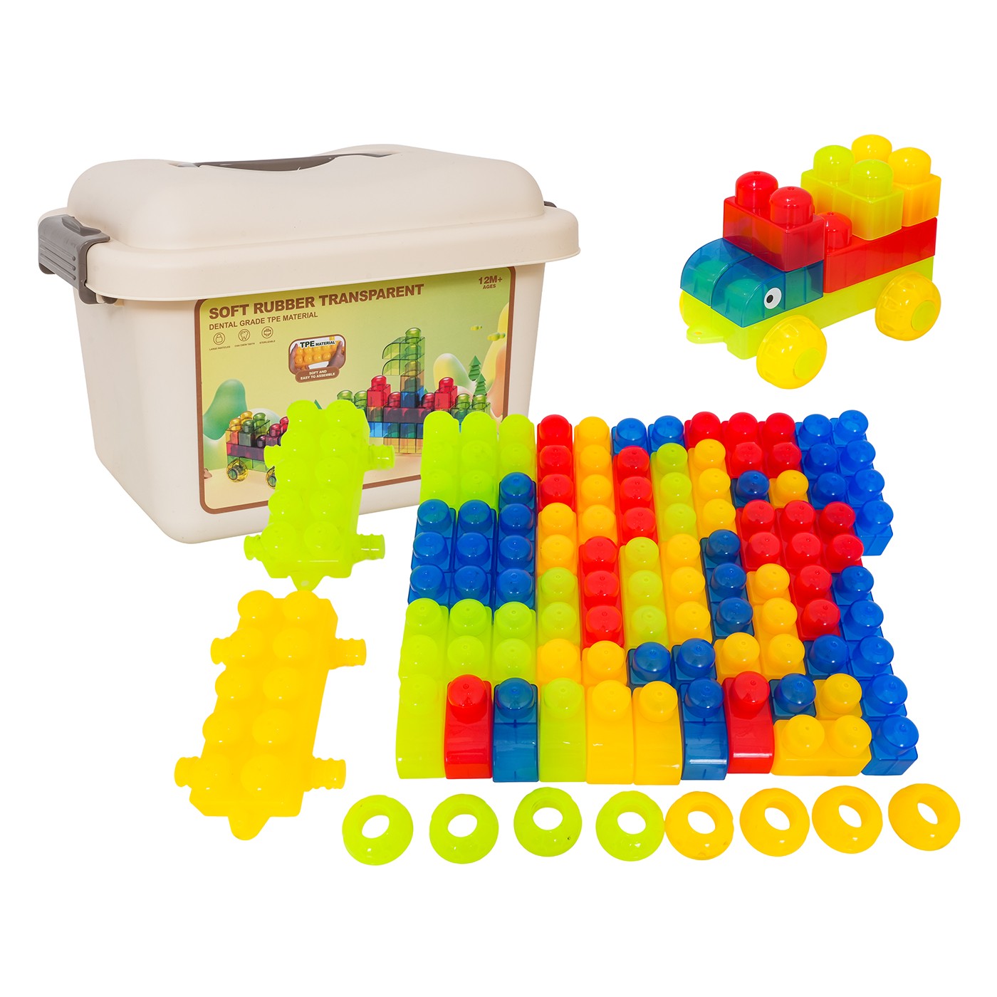 Set of Soft Gel Blocks 82 pieces + Case