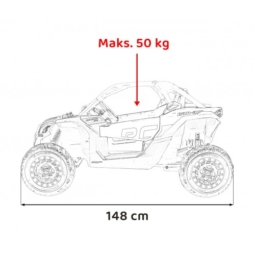 Maverick Turbo RR Buggy Vehicle Blue-Gray Wheels