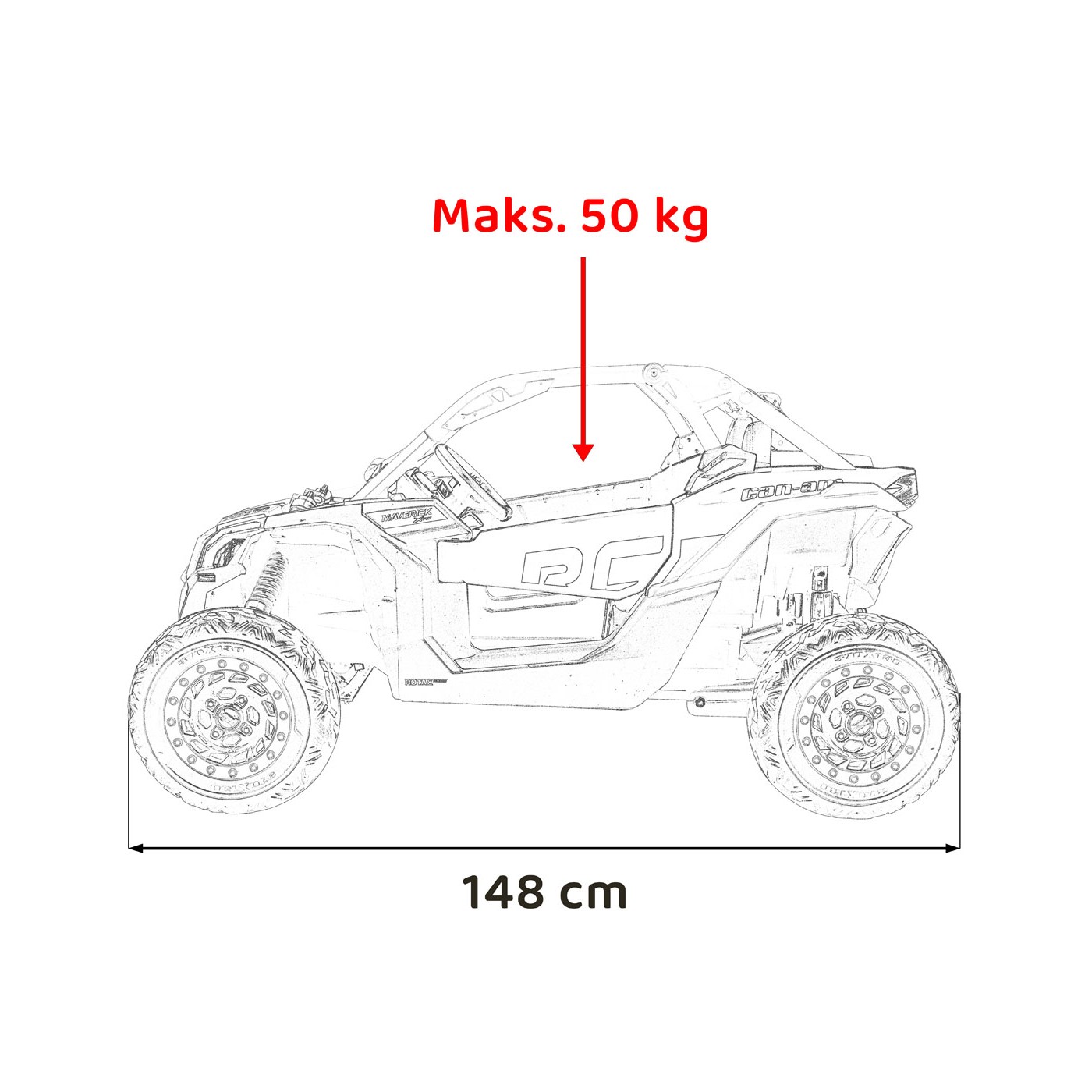 Maverick Turbo RR Buggy Vehicle Blue-Gray Wheels