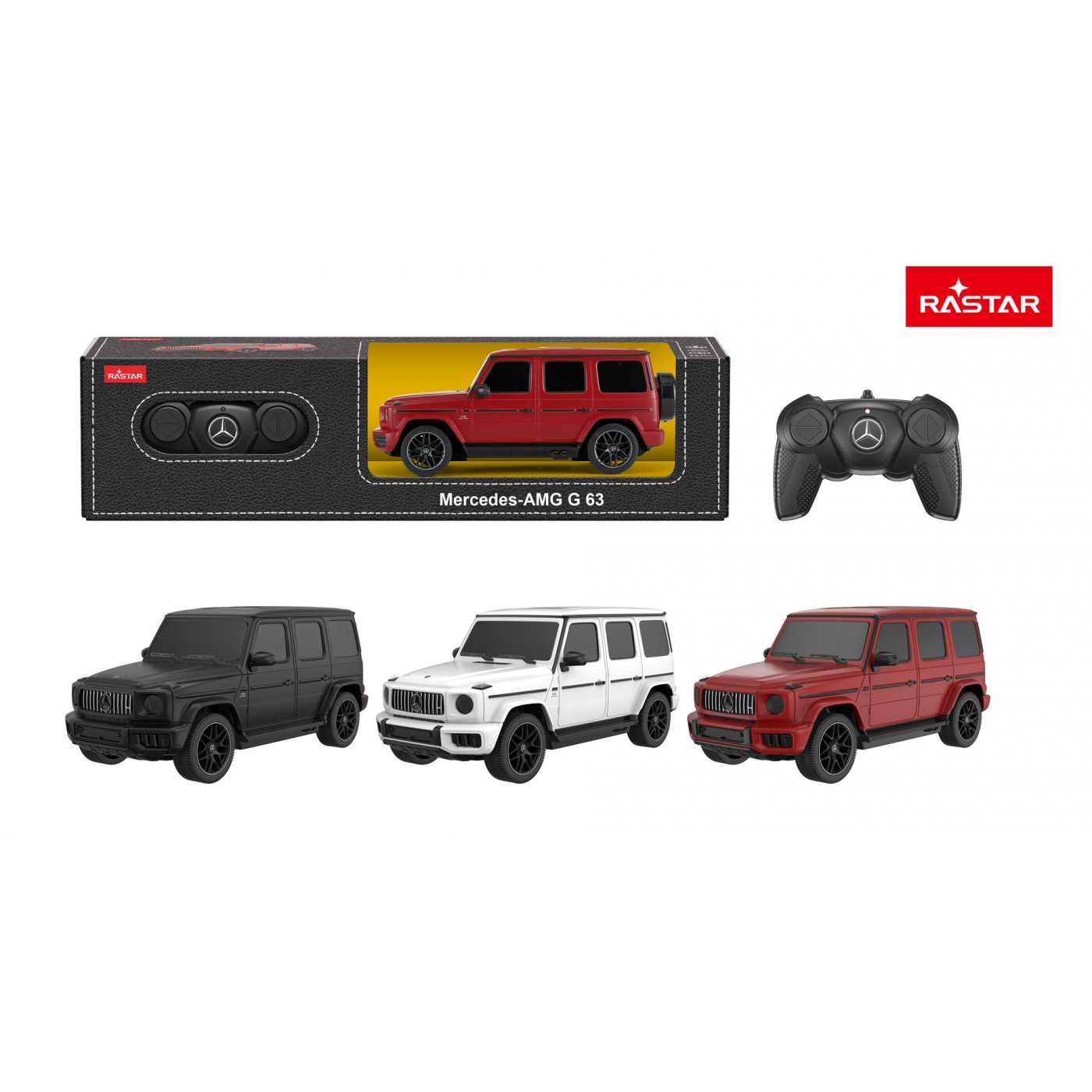 R/C 1:24 Mercedes AMG G63 White RASTAR