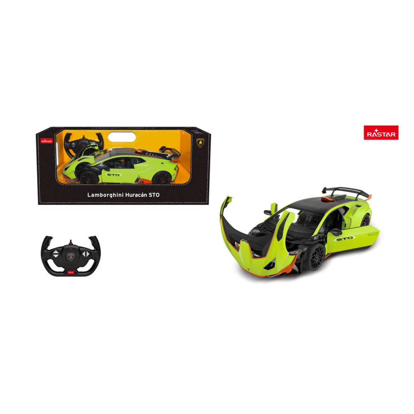R/C car 1:14 Lamborghini Huracan STO Green RASTAR