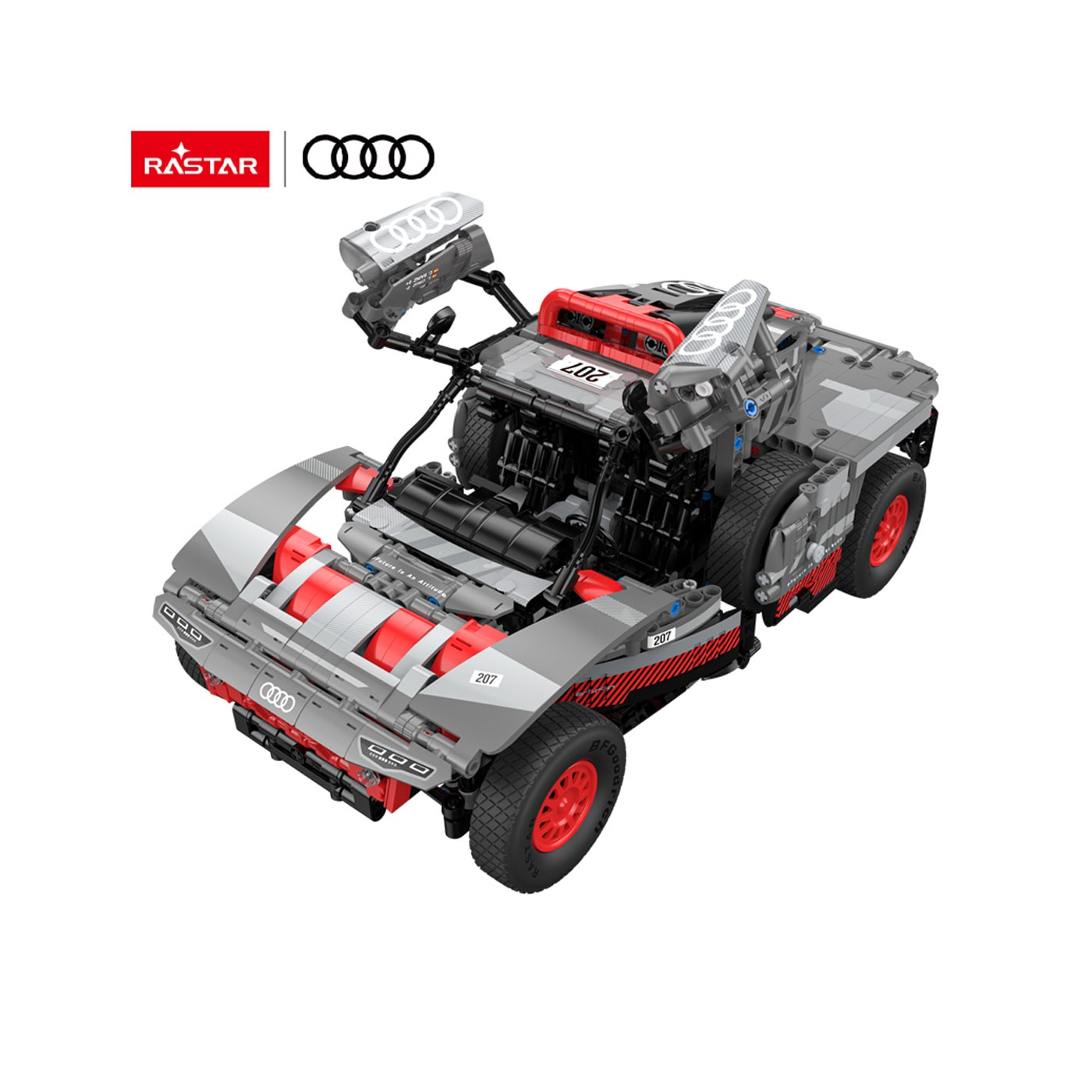 Car Blocks 1:14 Audi RS Q e-tron Gray RASTAR