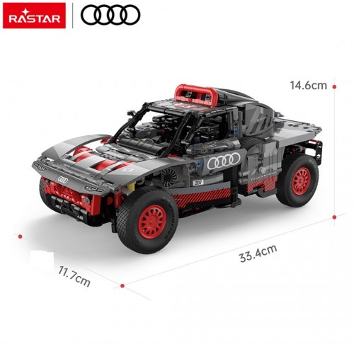 Car Blocks 1:14 Audi RS Q e-tron Gray RASTAR