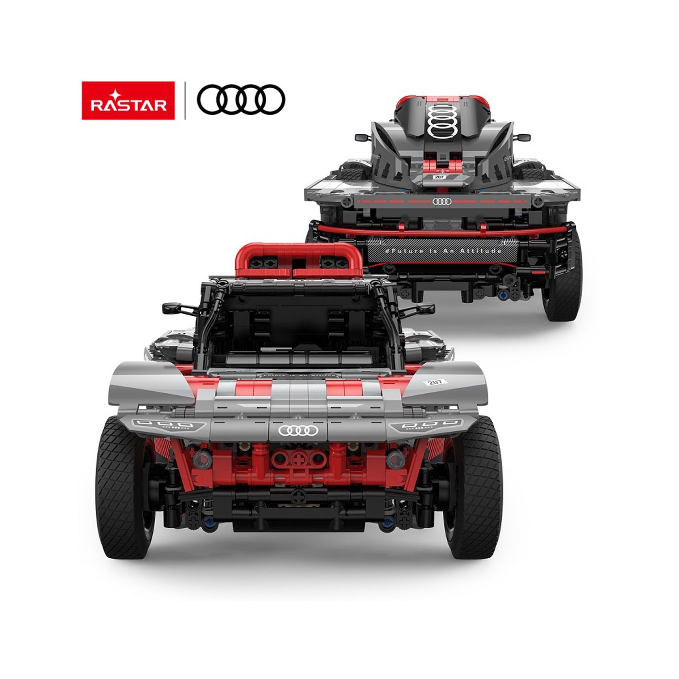Car Blocks 1:14 Audi RS Q e-tron Gray RASTAR