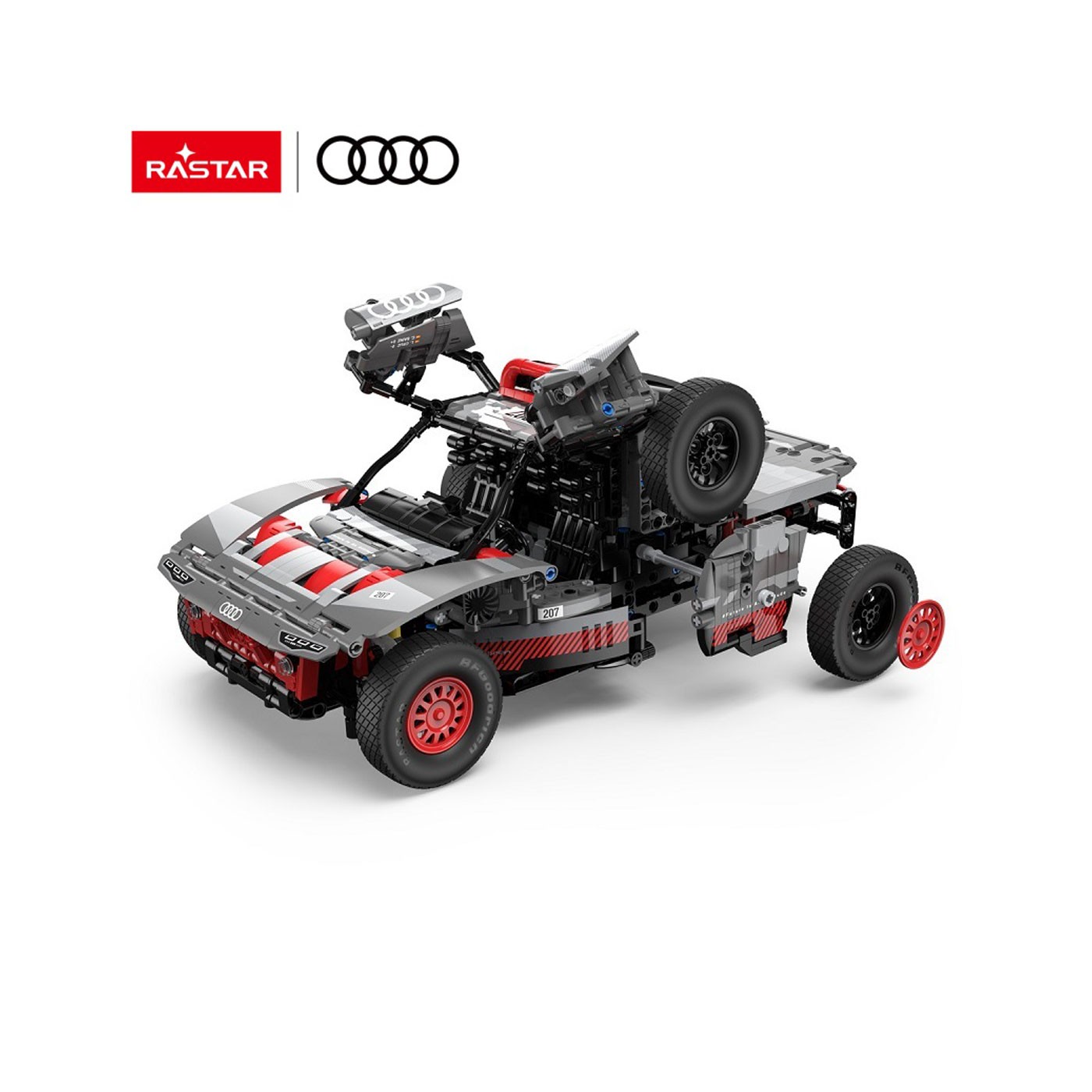 Car Blocks 1:14 Audi RS Q e-tron Gray RASTAR