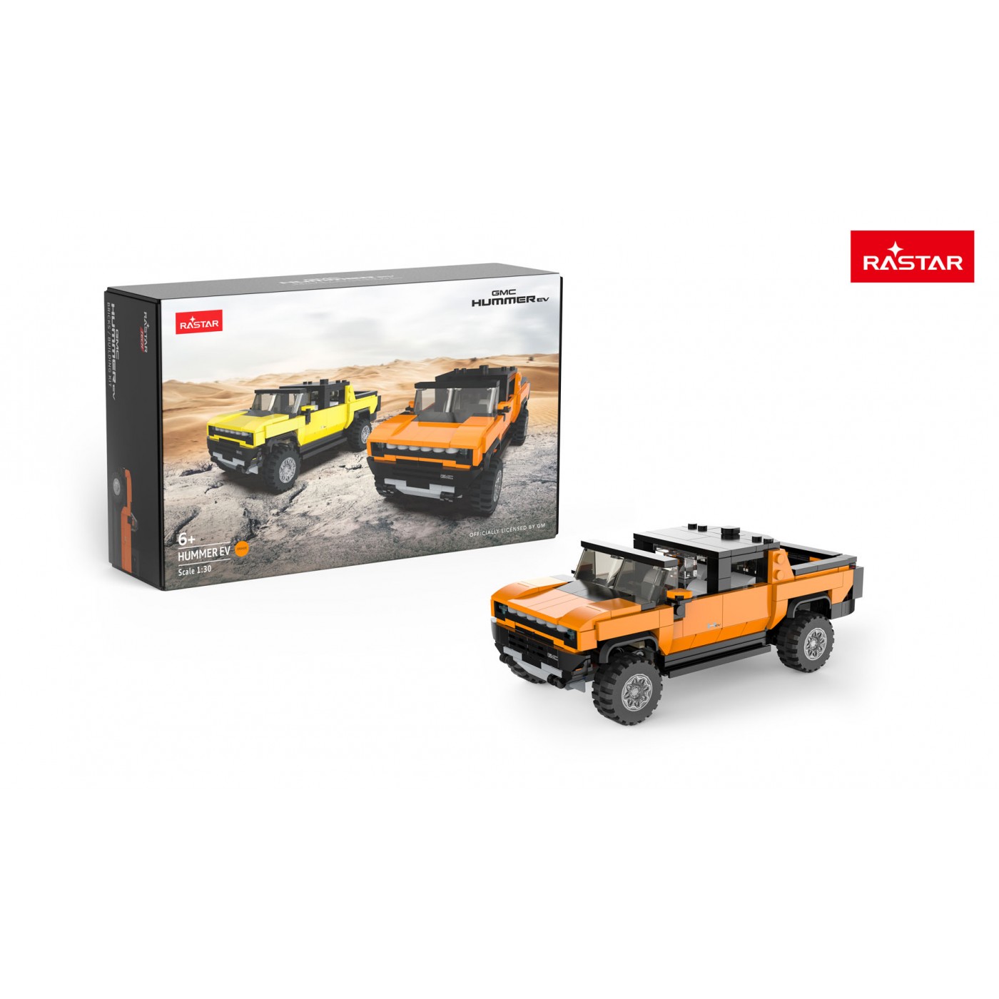 Blocks 1:30 Hummer EV Orange RASTAR
