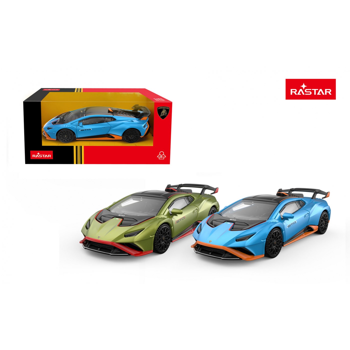 Metal Car 1:43 Lamborghini Huracan STO Blue RASTAR