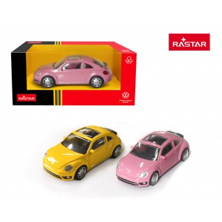 Metal Car 1:43 Volkswagen Beetle Pink RASTAR