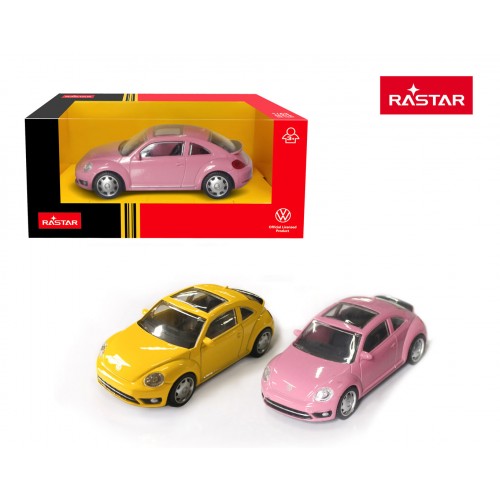 Metal Car 1:43 Volkswagen Beetle Pink RASTAR