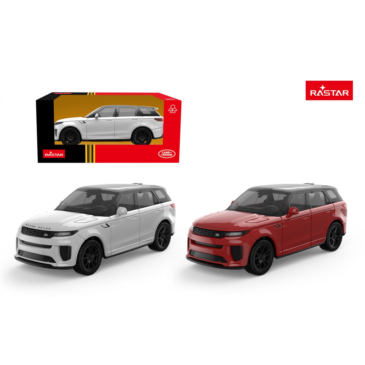 Metal Car 1:43 Range Rover Sport SV White RASTAR