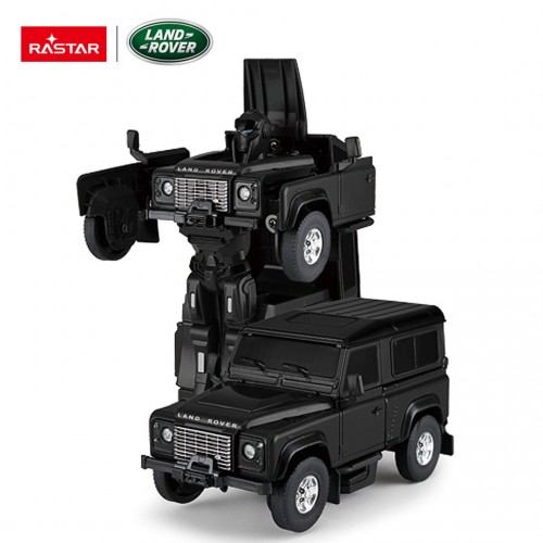 Metal Car/Robot 2in1 1:32 Land Rover Defender Black RASTAR