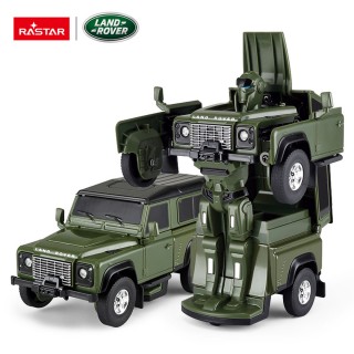 Metal Car/Robot 2in1 1:32 Land Rover Defender Green RASTAR
