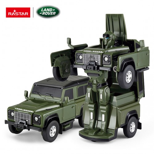 Metal Car/Robot 2in1 1:32 Land Rover Defender Green RASTAR