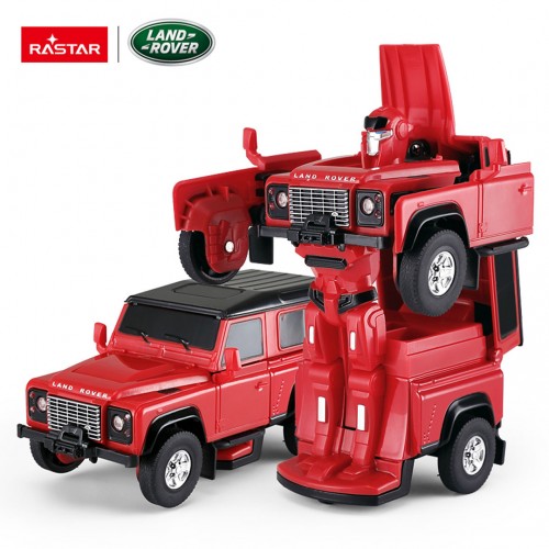 Metal Car/Robot 2in1 1:32 Land Rover Defender Red RASTAR