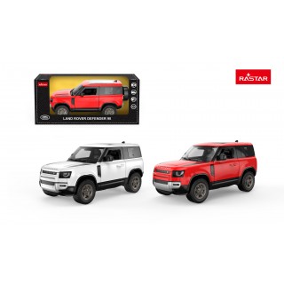 Metal Car 1:24 Land Rover Defender 90 Red RASTAR