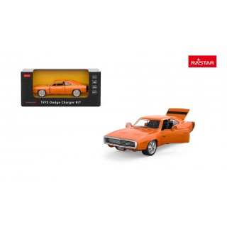 Metal Car 1:36 1970 Dodge Charger R/T Orange RASTAR