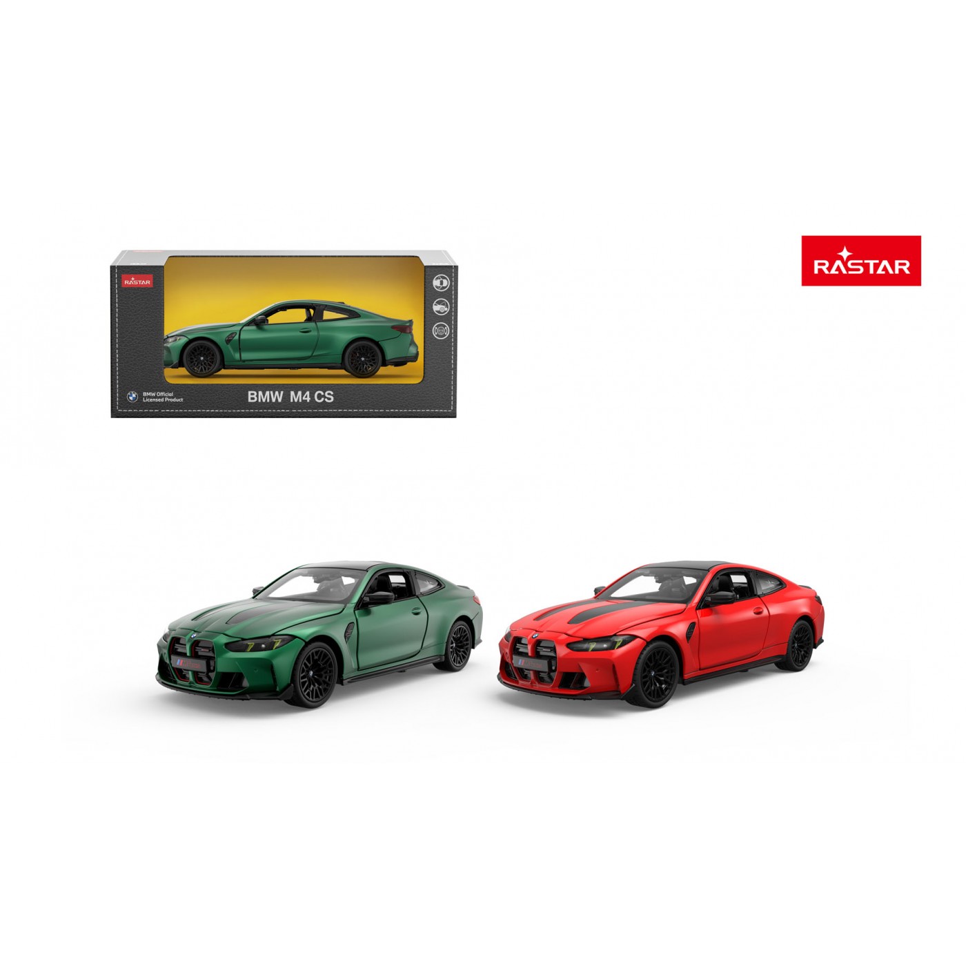 Metal Car 1:24 BMW M4 CS Red RASTAR