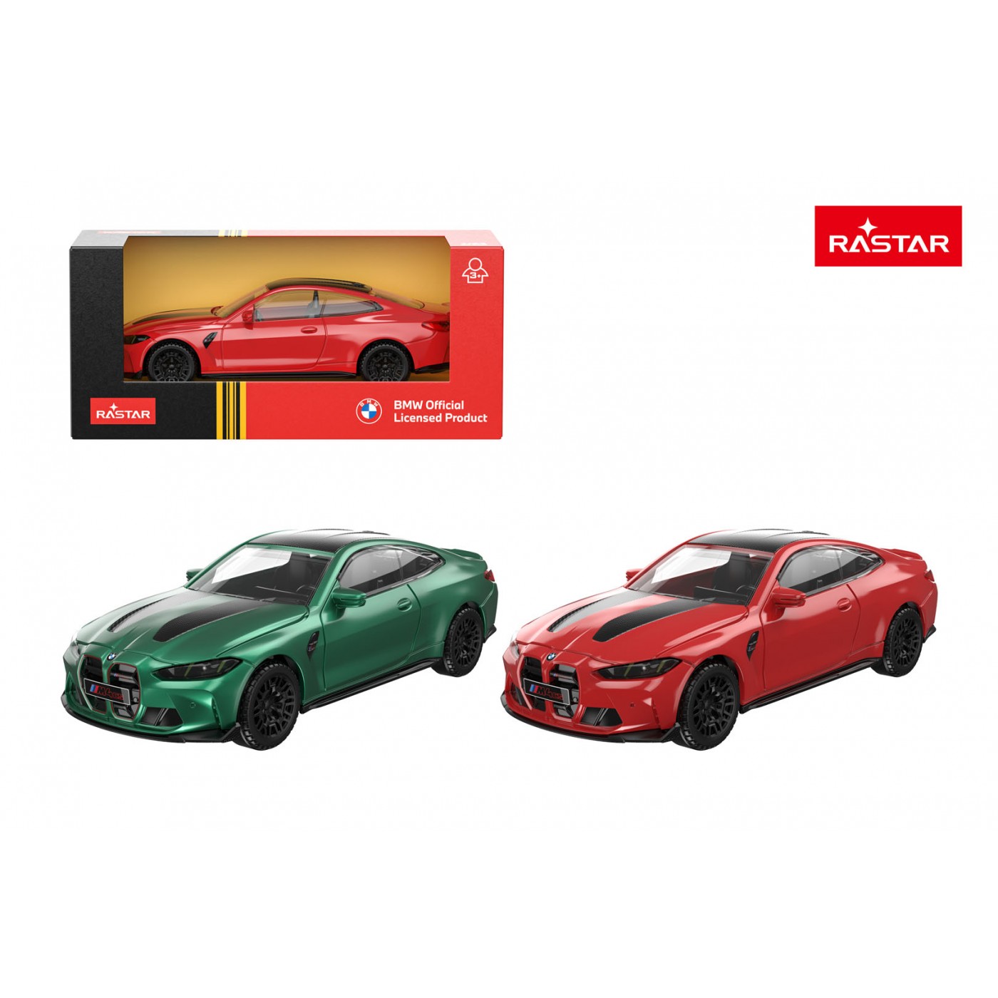 Metal Car 1:43 BMW M4 CS Red RASTAR