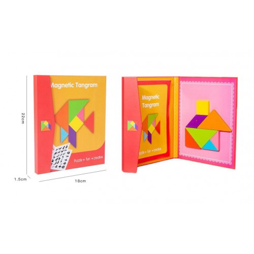 Wooden Logic Game with Magnetic Board