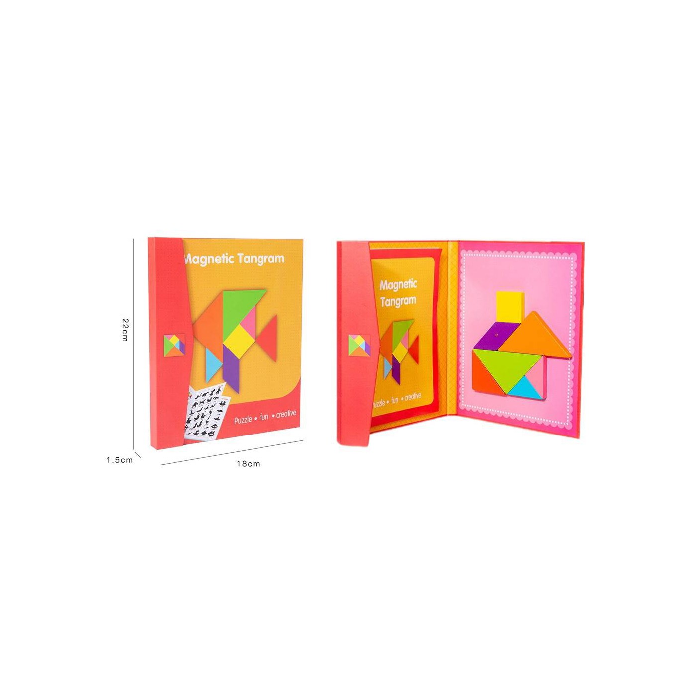 Wooden Logic Game with Magnetic Board