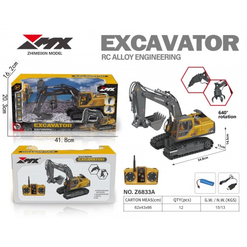 R/C Excavator + Accessories
