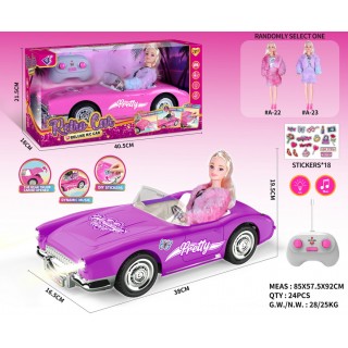 Pink R/C Car + Doll