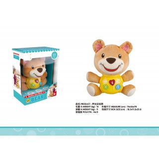 Interactive Teddy Bear with Lights and Sounds