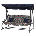 Garden Swing, Textile Seat, 2x1, TROPIC PATTERN