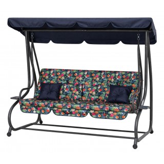 Garden Swing, Textile Seat, 2x1, TROPIC PATTERN