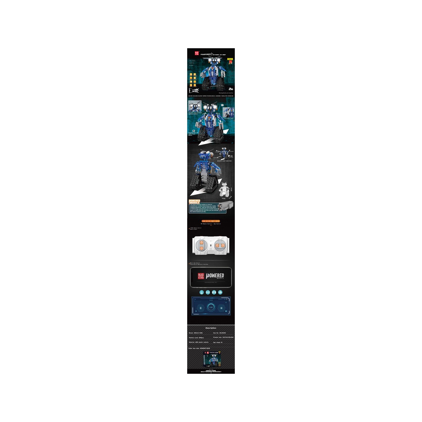 Robot Building Blocks Set 369pcs.