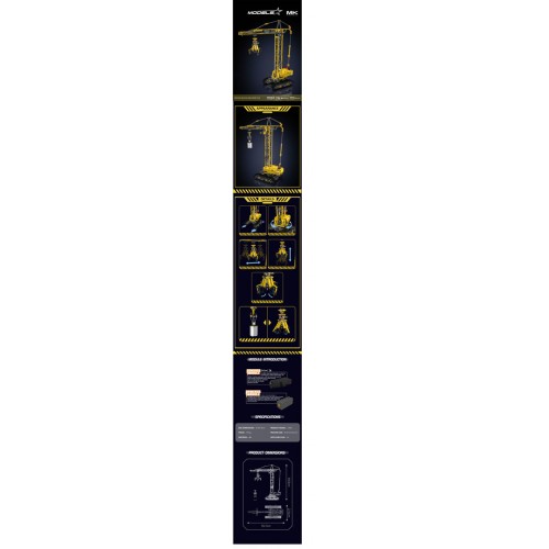 Crane Building Block Set 1731pcs.