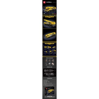 Set of Building Blocks Truck Crane Yellow 3218pcs.