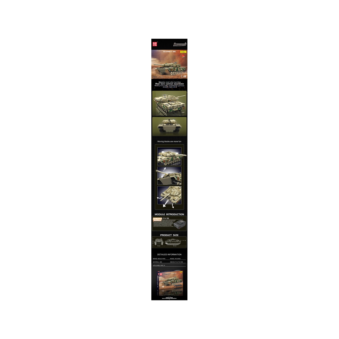 Tank Building Block Set 1100pcs.