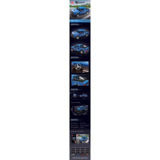 Blue Car Brick Set 498pcs.