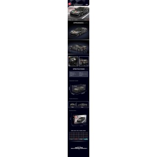 Sports Car Brick Set Black 384pcs.