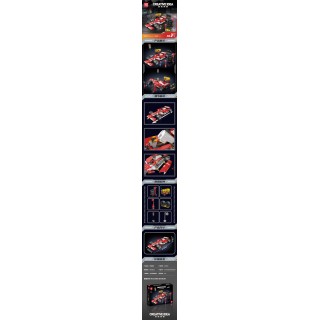 Formula Sports Car Brick Set 1603pcs.