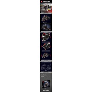 Black Truck Building Block Set 1814pcs.