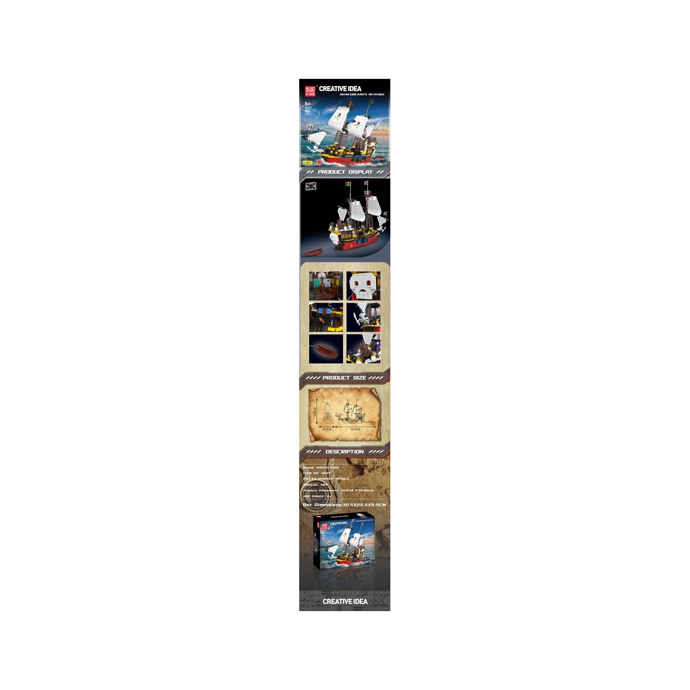 Ship Building Block Set 928pcs.